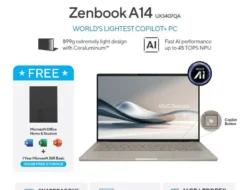 ASUS Zenbook A14 (UX3407QA) Resmi Diluncurkan di Indonesia: Laptop Copilot+ PC Terringan di Dunia