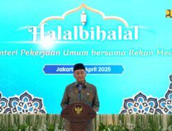 Foto: Menteri PU Halalbihalal Bersama Rekan Media
