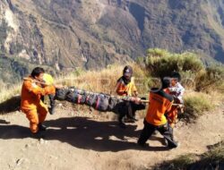 Jenazah Pendaki Brasil Dievakuasi dari Jurang Rinjani