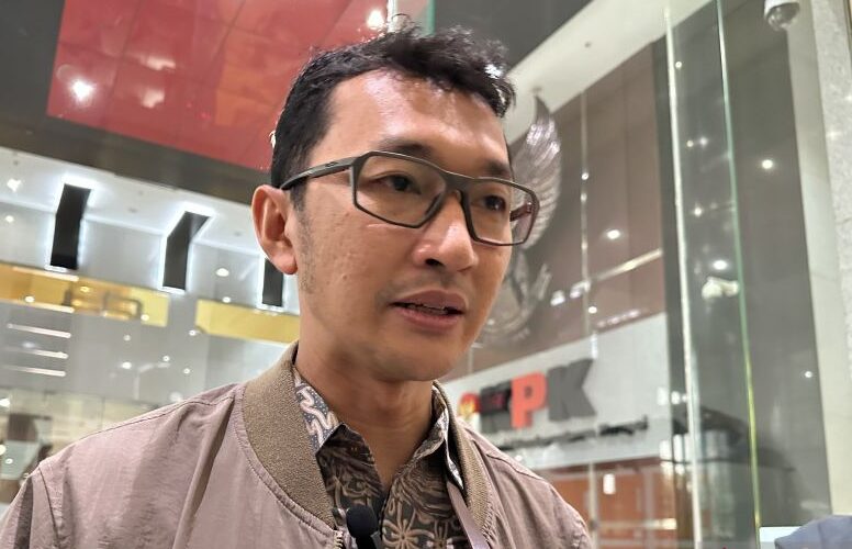 Juru Bicara Komisi Pemberantasan Korupsi Budi Prasetyo memberikan keterangan di Gedung Merah Putih KPK, Jakarta.