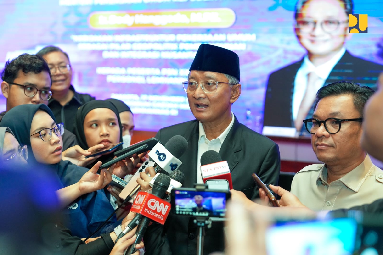 Menteri Pekerjaan Umum (PU) Dody Hanggodo menghadiri kegiatan Pendidikan Pemantapan Pimpinan Nasional (P3N) Angkatan XXVI di Lemhannas RI, Jakarta, Senin (17/11).