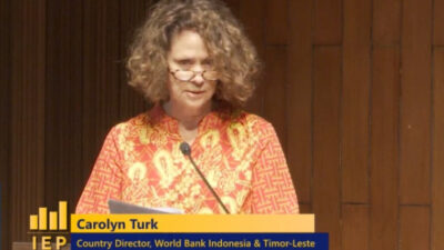 Direktur Bank Dunia untuk Indonesia dan Timor Leste Carolyn Turk