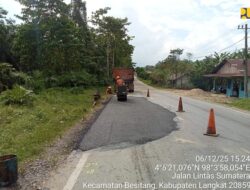 Kementerian PU Pastikan Jalan Nasional di Langkat Kembali Normal Pasca Banjir