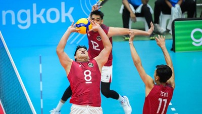 Timnas Indonesia Voly Putra berlaga di Sea Games Thailand, melaju ke Semifinal.