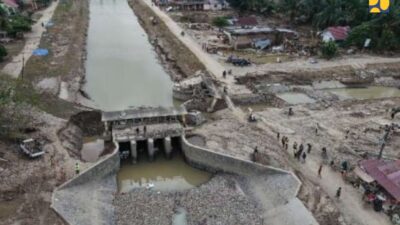 Kementerian PU Pulihkan Irigasi Jambo Aye Pascabencana